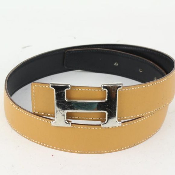 Hermès 32mm Reversible H Logo Belt Kit Black x Brown x Silver 105h3